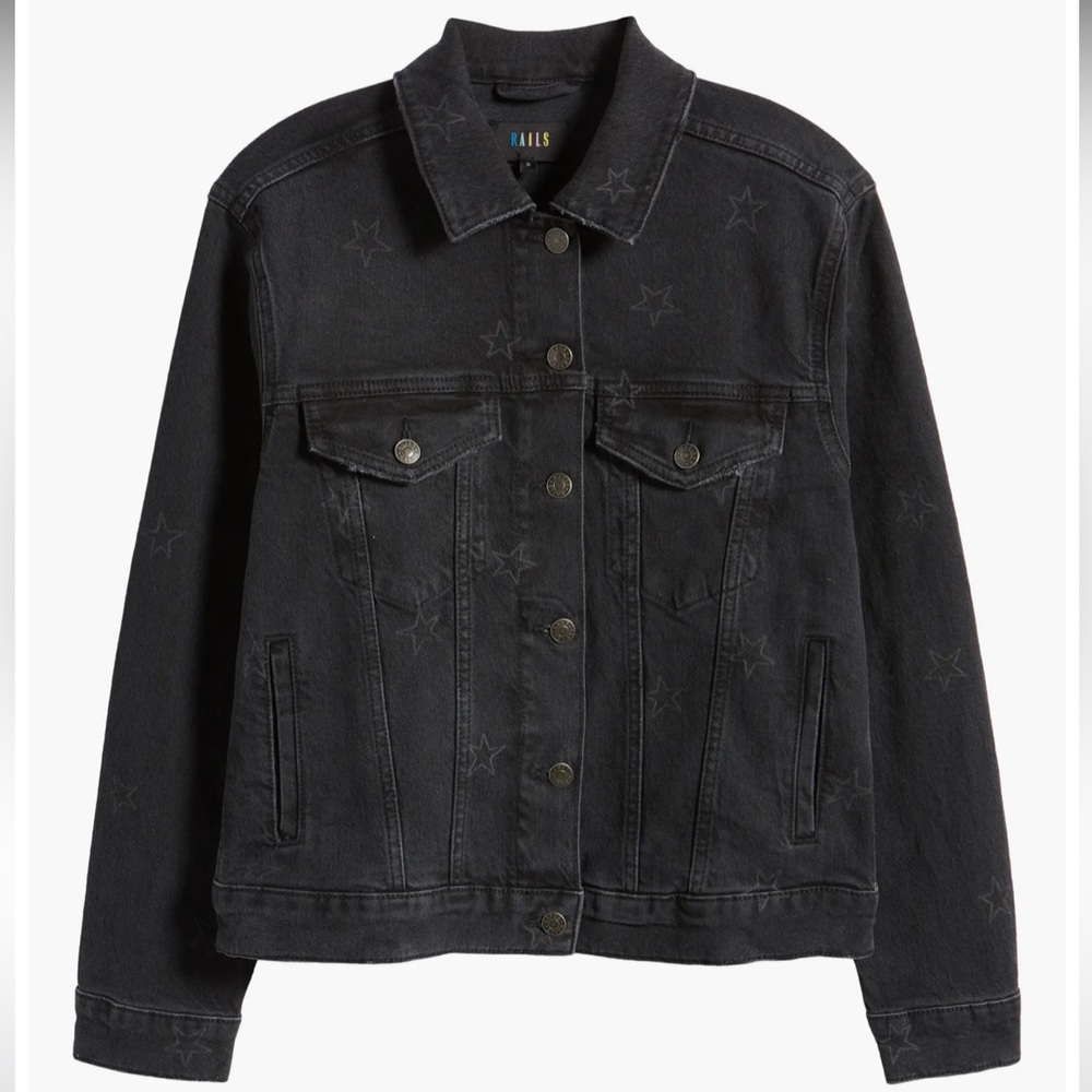 NWT Rails Mulholland Star Denim Jacket - Picture 2 of 6